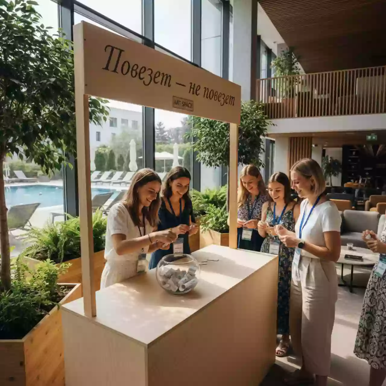 Аренда Лотерея "Повезет — не повезет" в Sport Inn Hotel & Wellness — ART SPACE