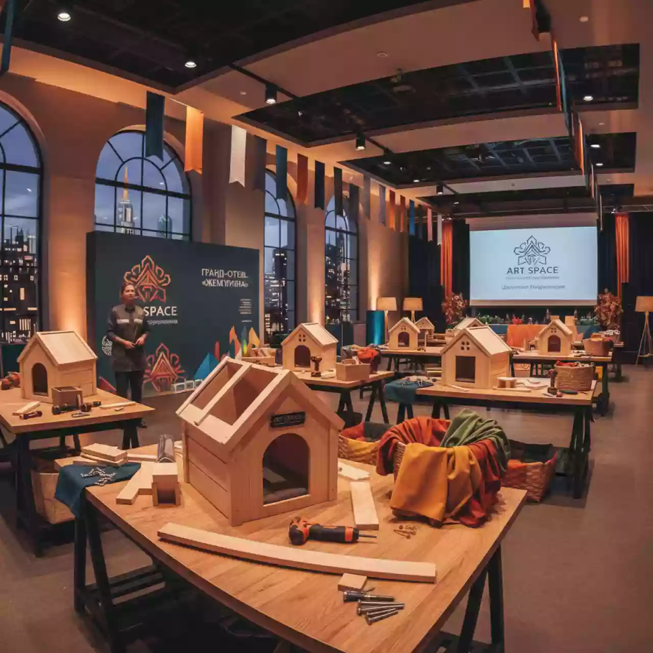 Аренда Мастер класс домики для домашних животных в гранд-отеле «Жемчужина» — ART SPACE