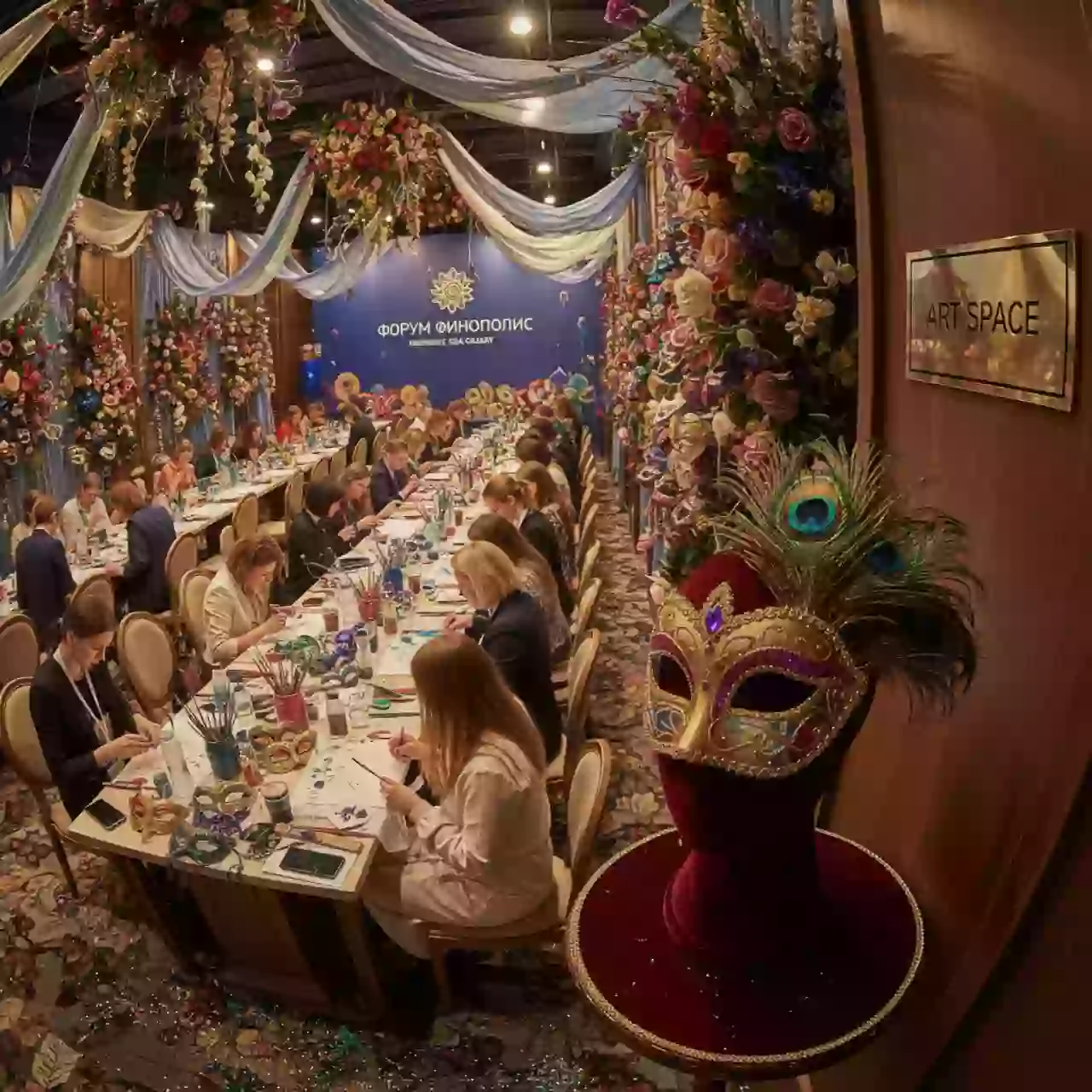 Аренда Мастер класс по новогодним карнавальным маскам в комплексе Sea Galaxy — ART SPACE