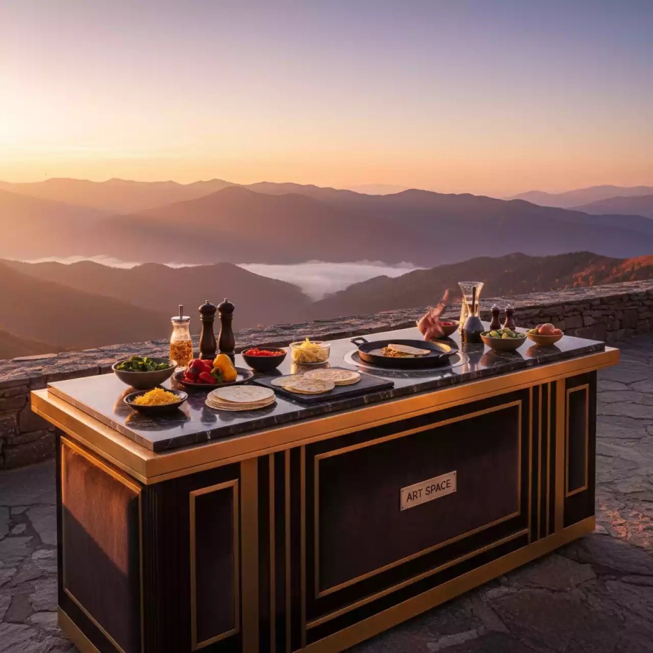 Аренда Мастер класс по приготовлению кесадильи на площадке Rosa Peak (2320м) — ART SPACE