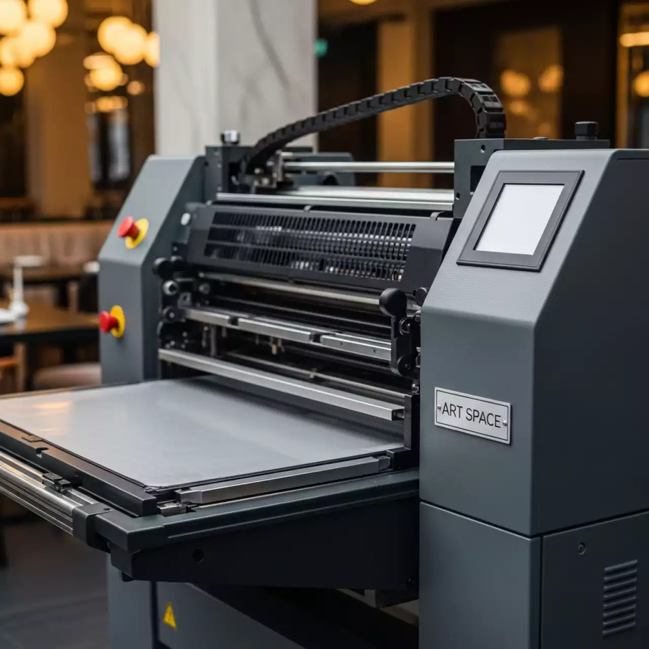 Аренда Мастер пленка Duplo DRU 85 S U850 в ресторане «Баран-Рапан» — ART SPACE