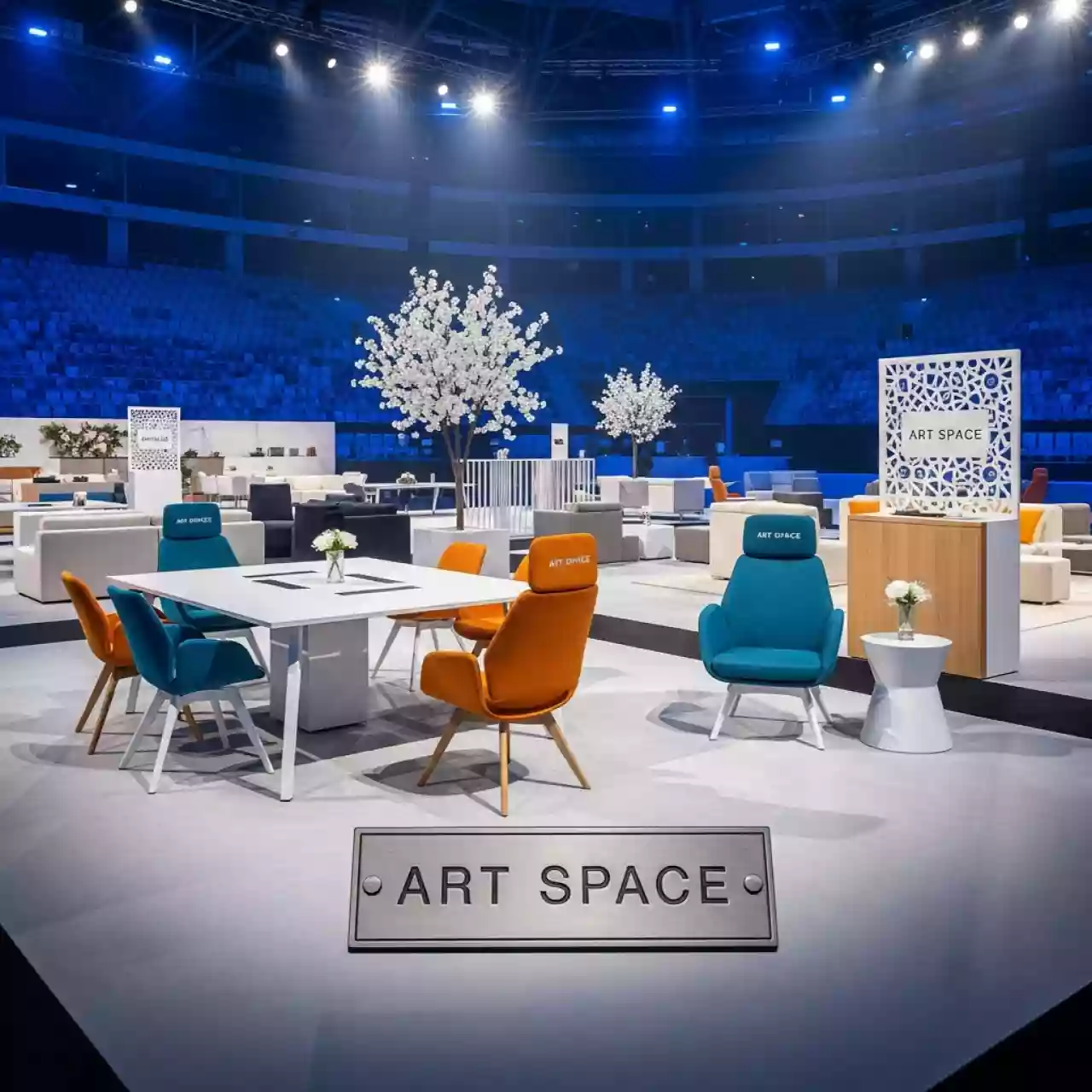 Аренда Мебель для лаборатории Касперского в ледовом дворце «Роза Хутор» — ART SPACE