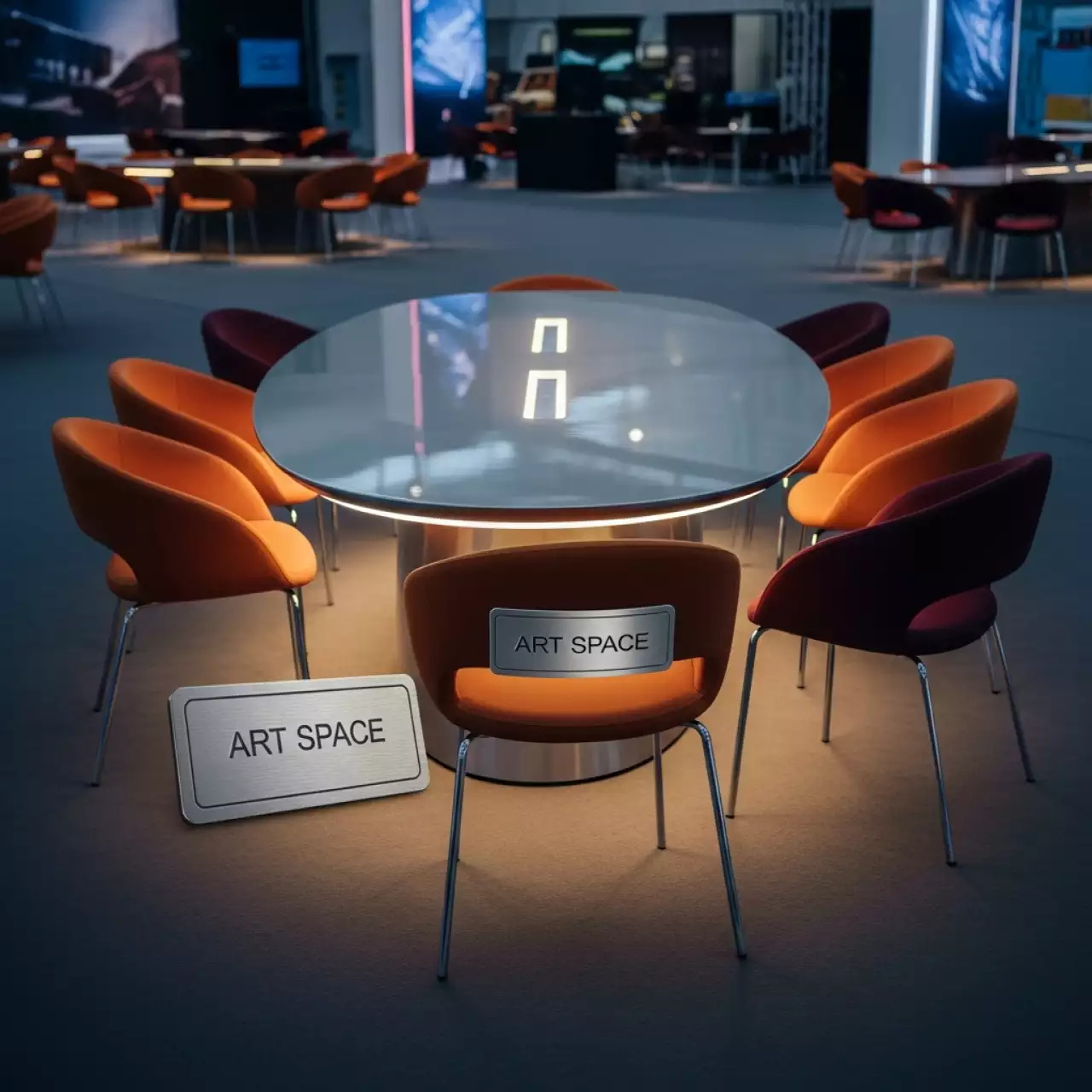 Аренда Мебельная группа Соната с овальным столом ROTANG LUX в зале «Чайка» (Морпорт) — ART SPACE