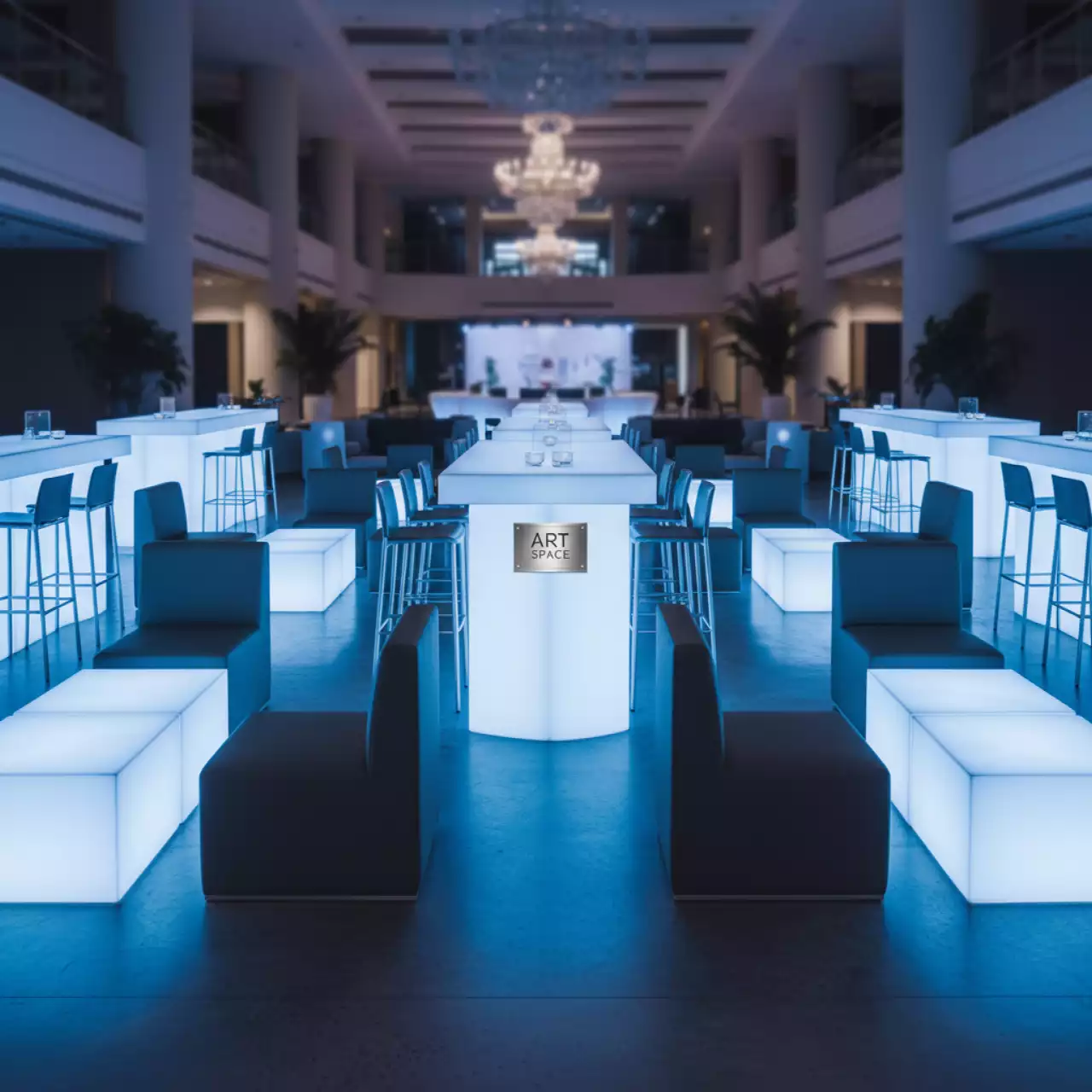 Аренда Мебель с подсветкой LED в Гранд Отель Сочи — ART SPACE