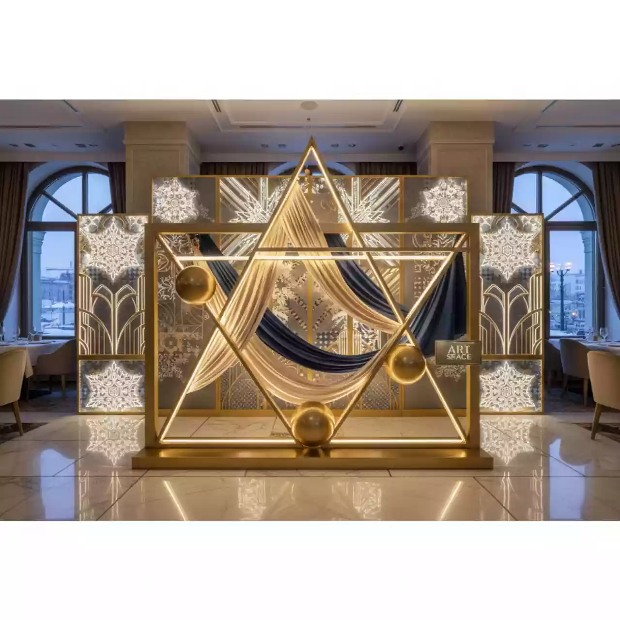 Аренда Мемори новогоднее в ресторане «Паруса» — ART SPACE