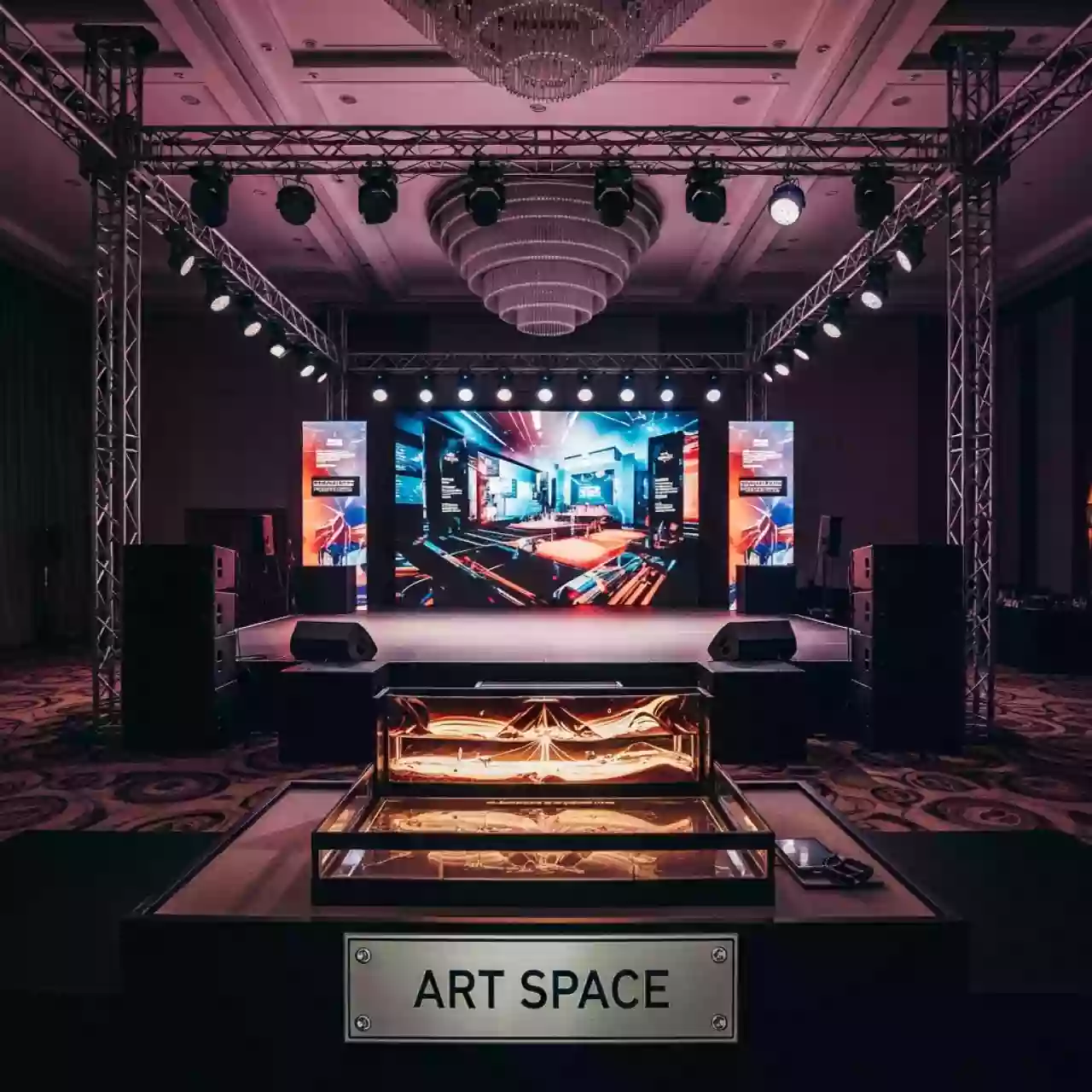 Аренда Мероприятие корпоративное песок звук свет сцена видео в Cosmos Sochi Hotel — ART SPACE