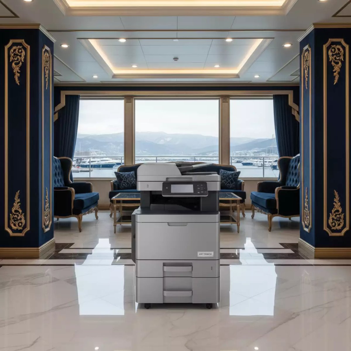 Аренда МФУ Sharp MX M1206EU на VIP-яхте (Имеретинский порт) — ART SPACE