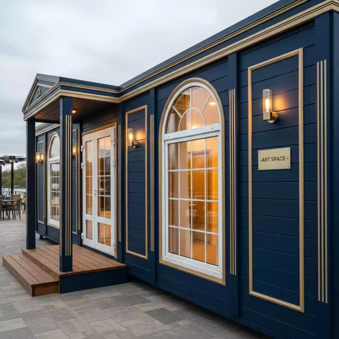 Аренда Модуль деревянный раздевалка 4х5 м в ресторане «Паруса» — ART SPACE