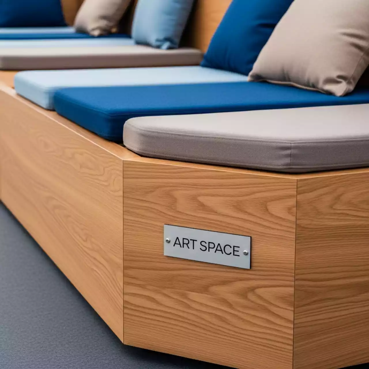 Аренда Модуль прямой деревянный с подушками Delgada на площадке Rosa Peak (2320м) — ART SPACE