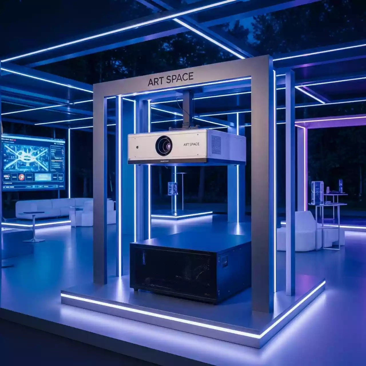 Аренда Мультимедийный проектор Panasonic PT RQ35KE 4K в парке «Ривьера» — ART SPACE