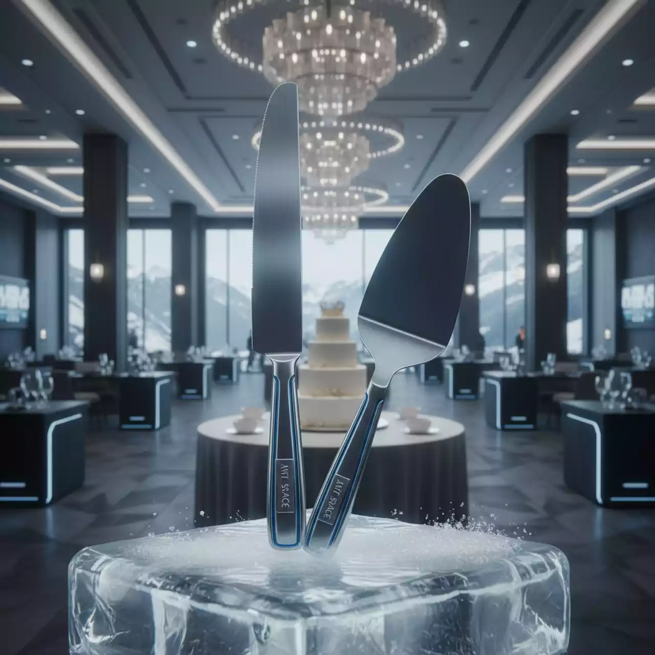 Аренда Набор для торта № 8 нож и лопатка в Гранд Отель Сочи — ART SPACE
