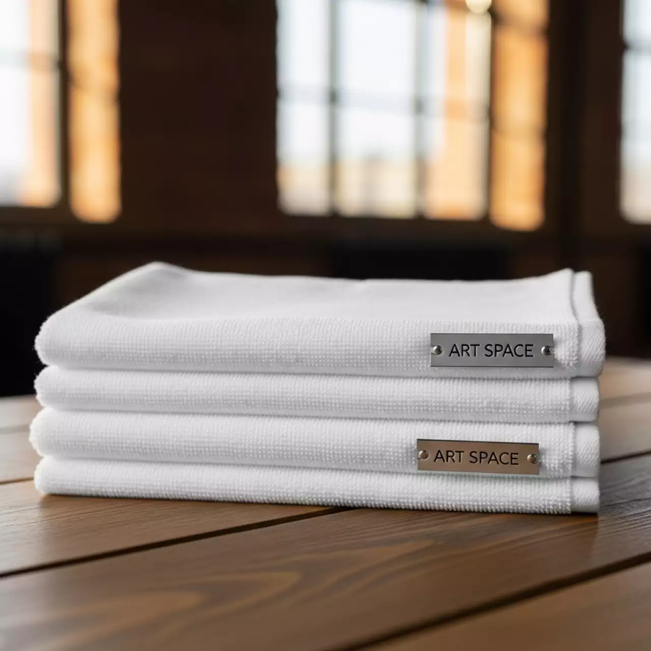 Аренда Набор махровых салфеток 300х300 мм 10 шт белые на Имеретинской набережной — ART SPACE