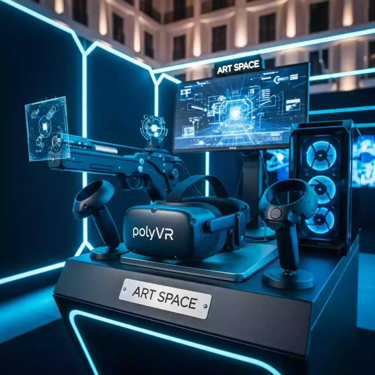 Аренда Набор ПАК VR тир Старт программное обеспечение VR шлем PolyVR 6 DoF в Поляна 1389 Отель и Спа — ART SPACE