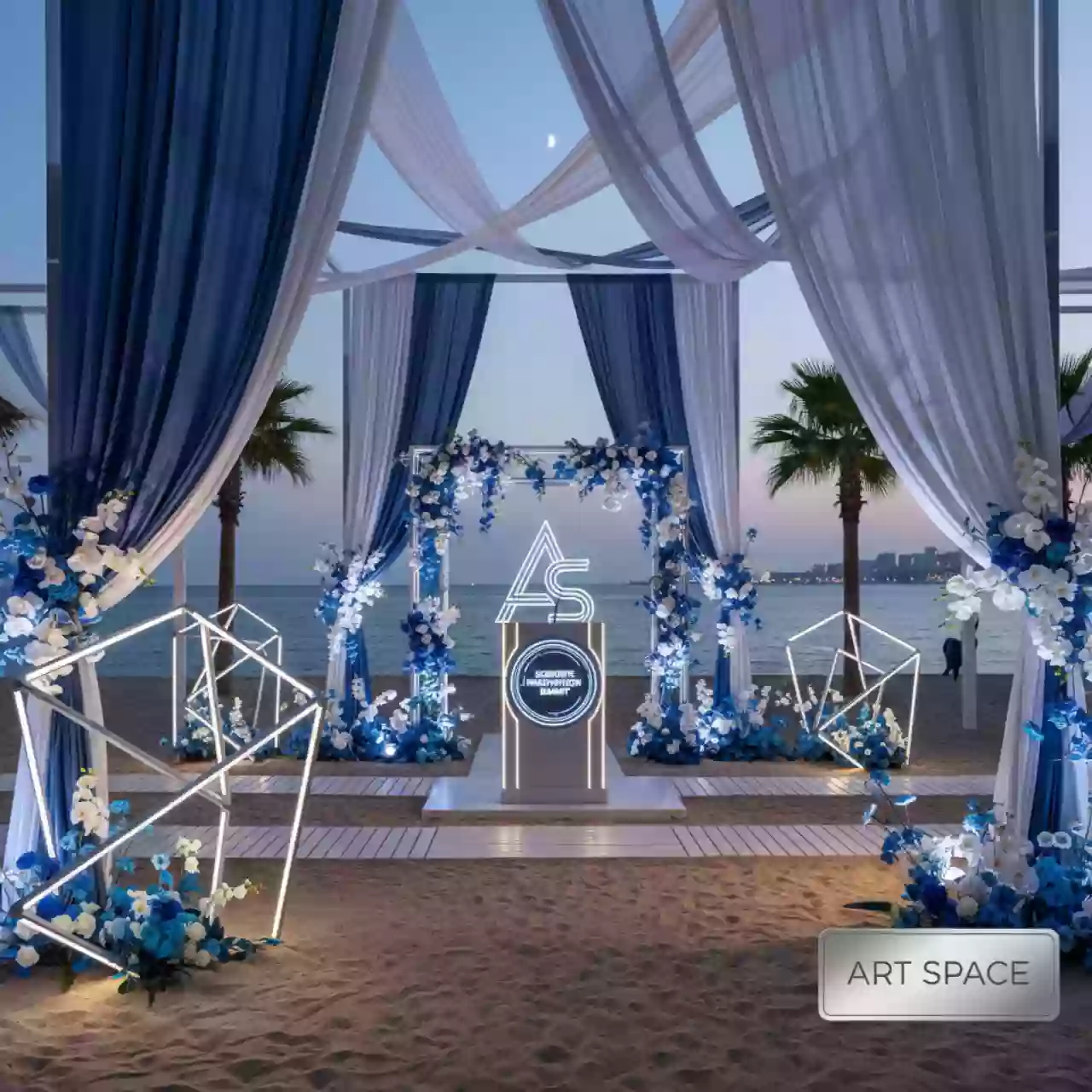 Аренда Наборов для церемонии открытия в пляжном комплексе VinoGrad — ART SPACE