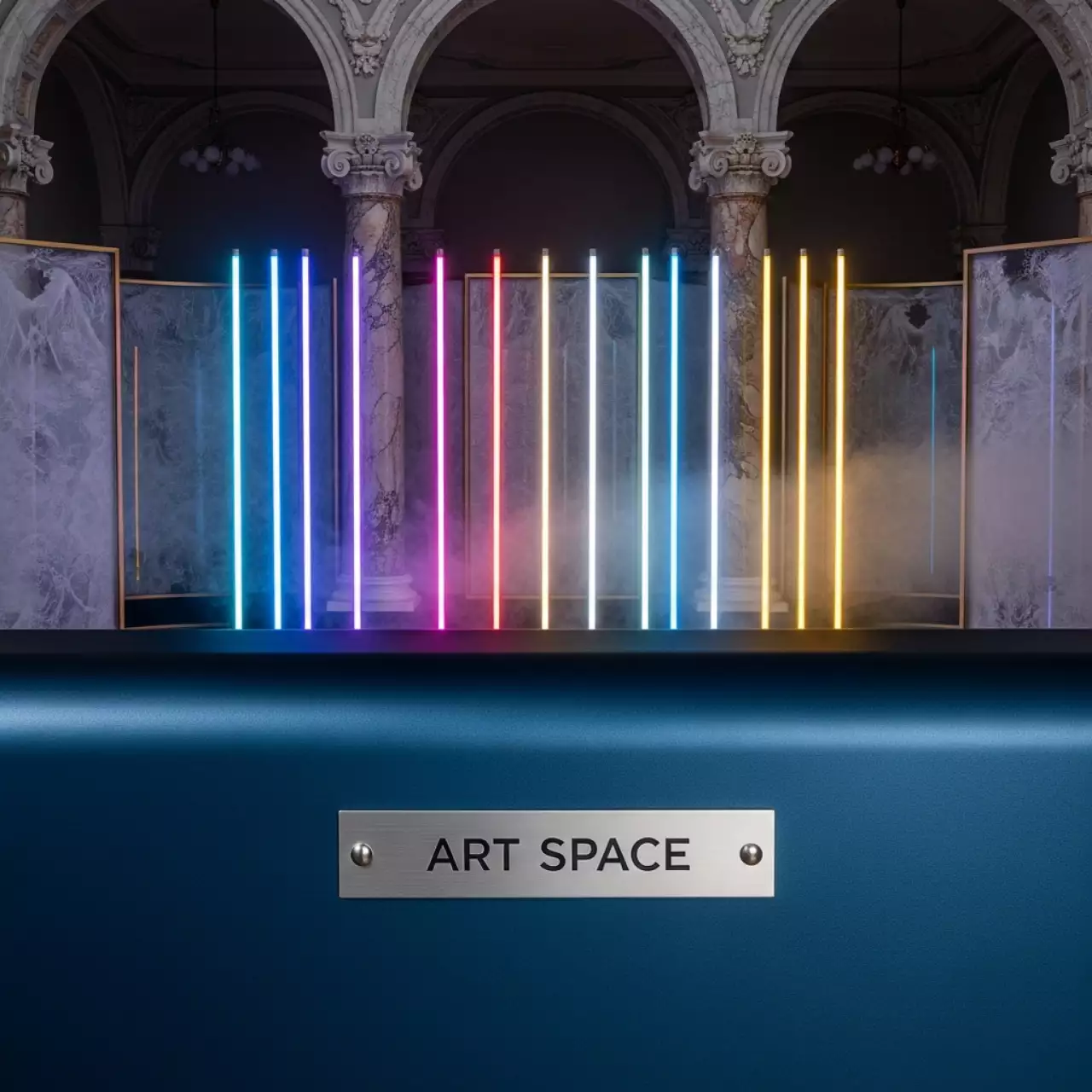 Аренда Неоновая комната в Зале органной и камерной музыки — ART SPACE