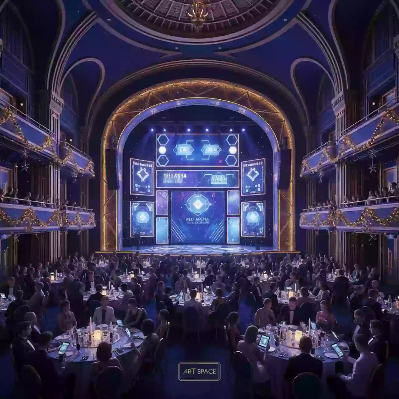 Аренда Нейроквиз новогодний в Red Arena — ART SPACE