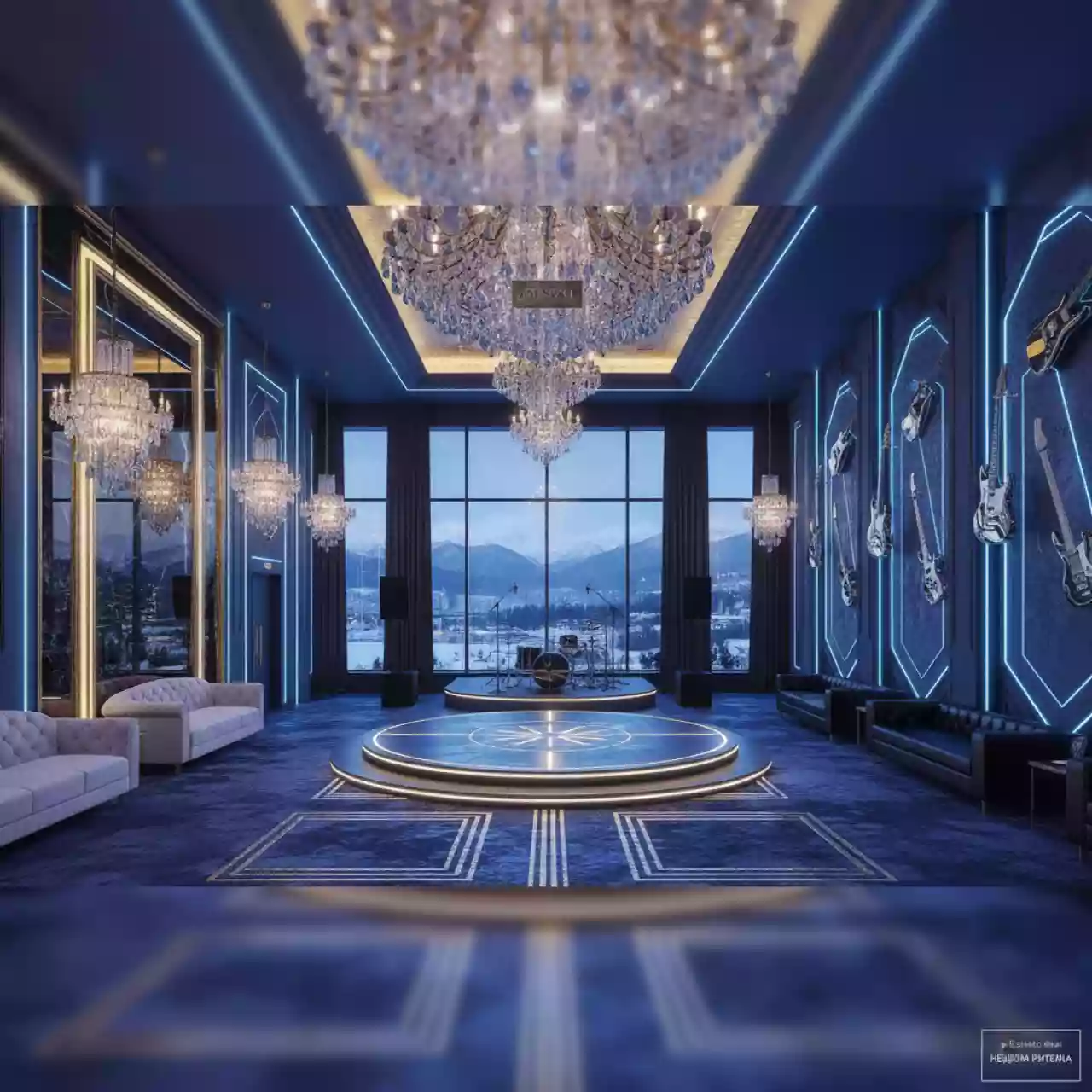 Аренда Новый год Банк Левобережный Rock vs Glamour в Cosmos Sochi Hotel — ART SPACE