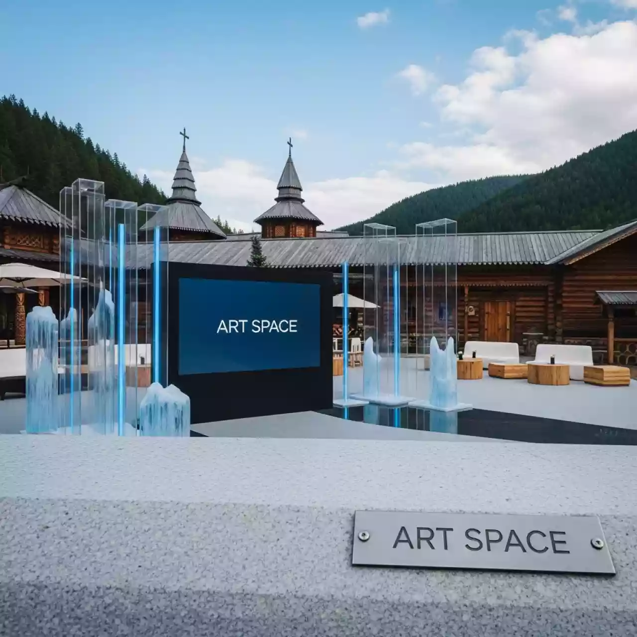 Аренда Новый год по сибирски для Social Quantum в этно-парке «Моя Россия» — ART SPACE