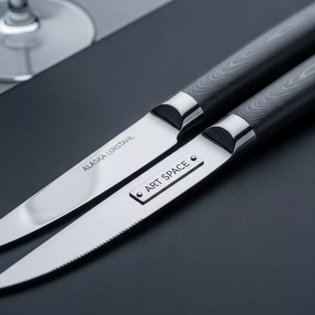 Аренда Нож столовый Аляска Luxstahl на курорте «Газпром» (Альпика) — ART SPACE