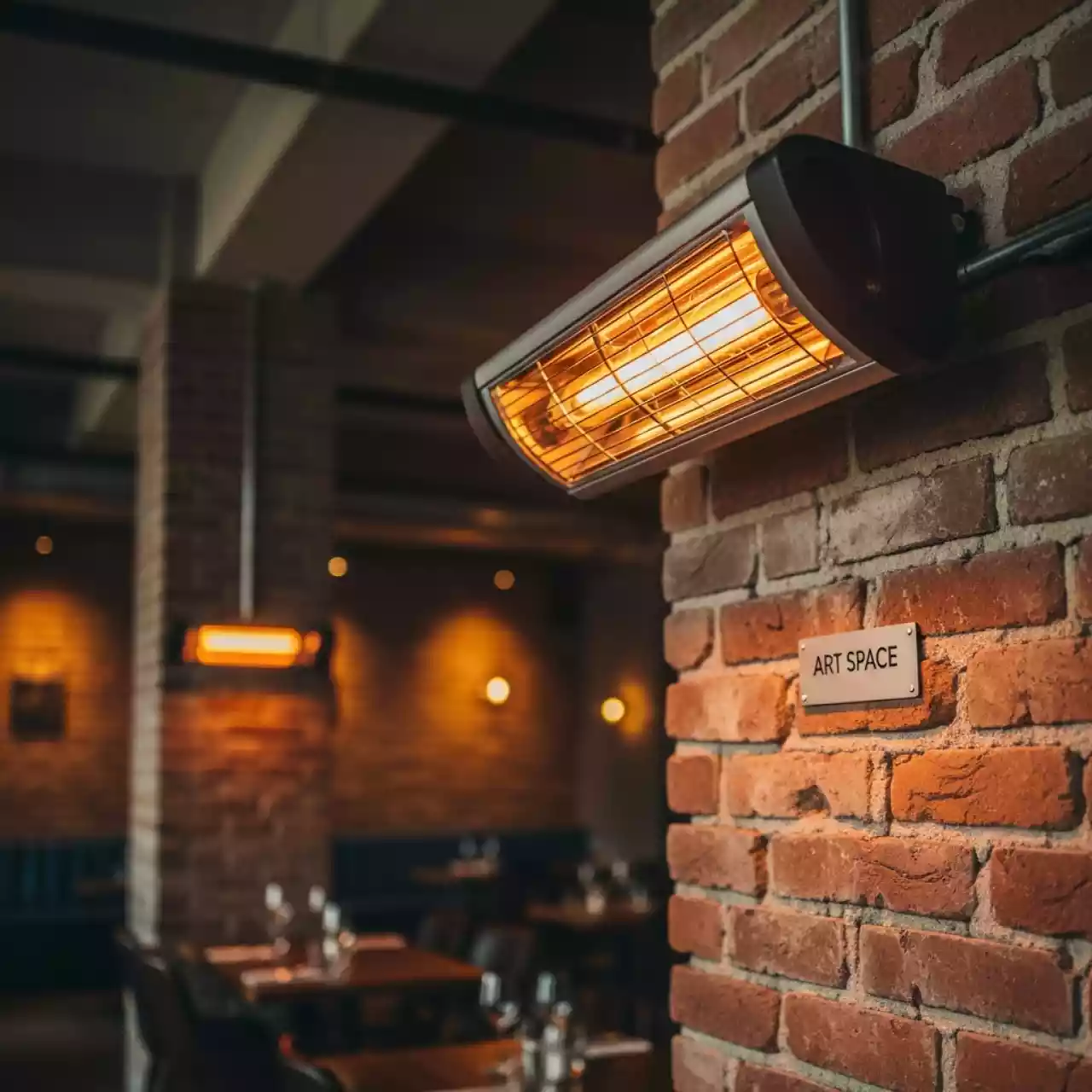 Аренда Обогреватели инфракрасные в ресторане «Brunello» — ART SPACE
