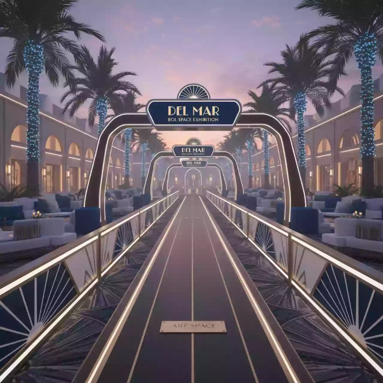 Аренда Оборудование для лыжероллерной трассы в пляжном клубе Del Mar — ART SPACE