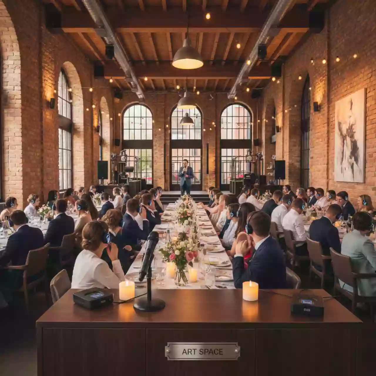 Аренда Оборудование для синхронного перевода в ресторане «Brunello» — ART SPACE