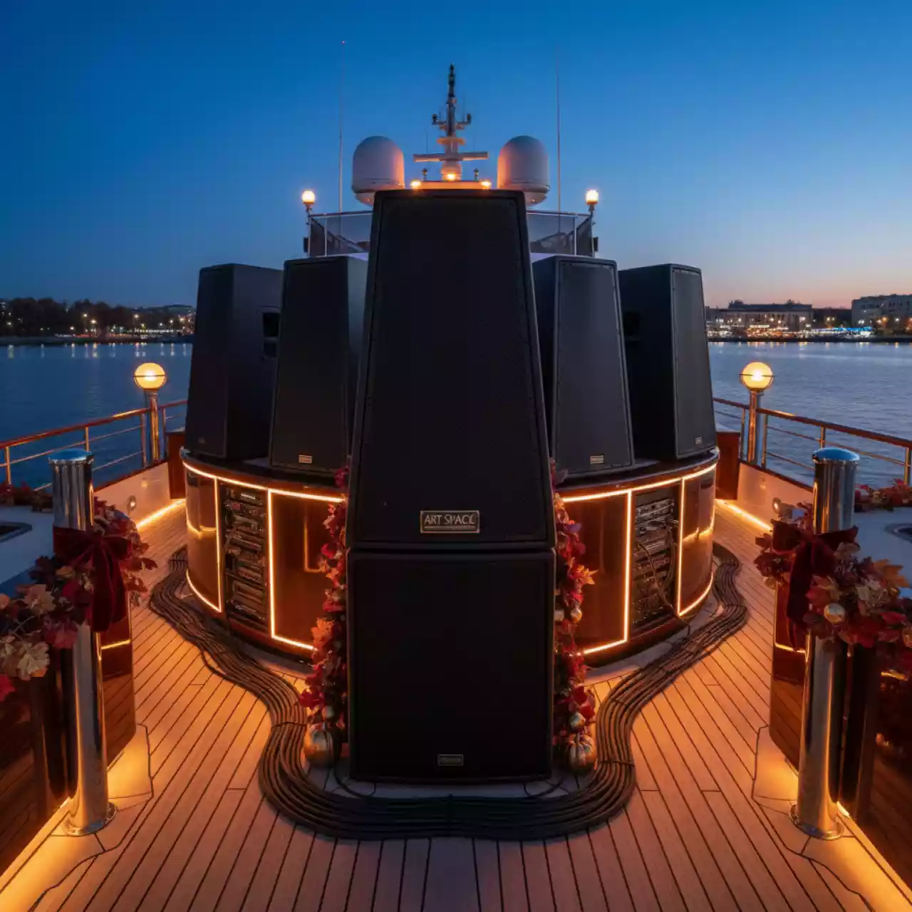 Аренда Оборудование звуковое 12 кВт на VIP-яхте (Имеретинский порт) — ART SPACE
