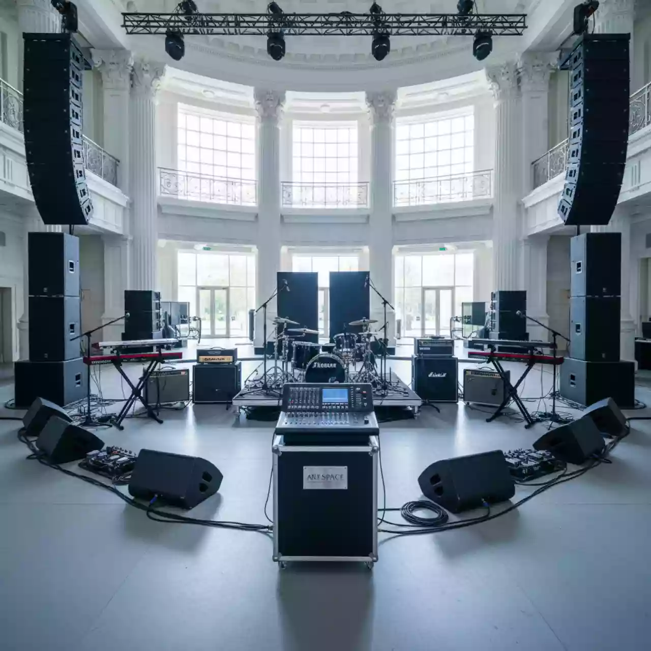 Аренда Оборудование звуковое и установка бэклайна для кавер группы в Delta Sirius — ART SPACE