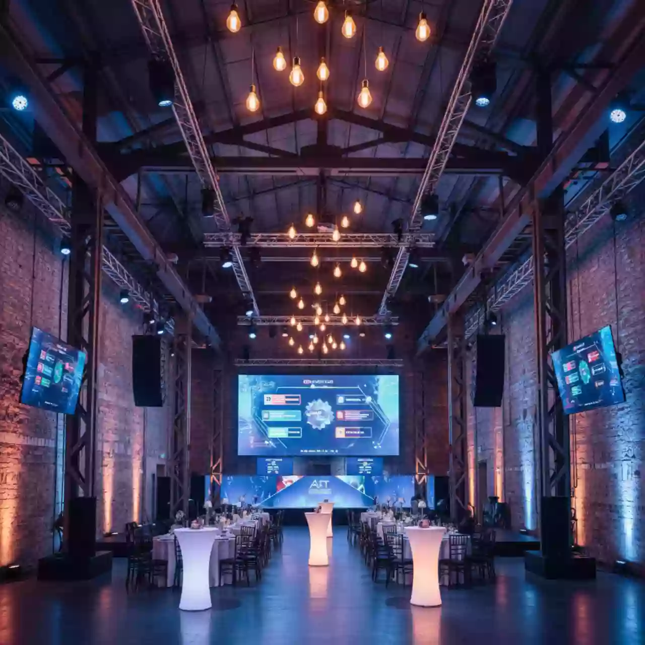 Аренда Оборудование звуковое световое и видео для конференции и гала ужина в комплексе Sea Galaxy — ART SPACE