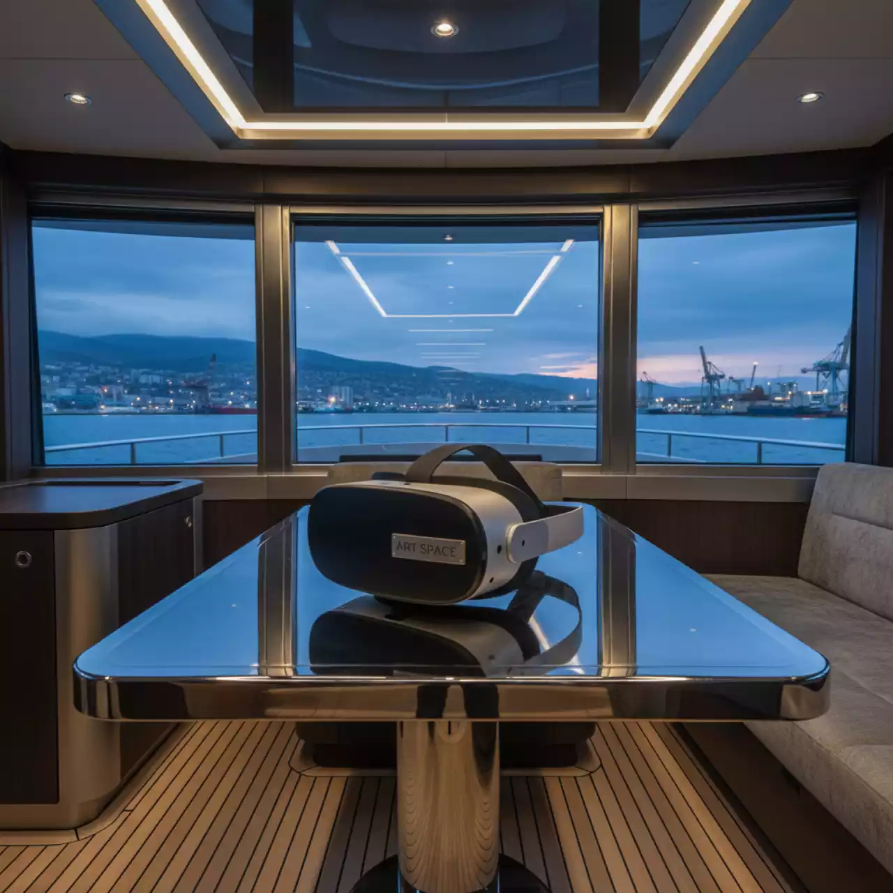 Аренда Очки MR Apple Vision Pro на VIP теплоходе (Морпорт Сочи) — ART SPACE