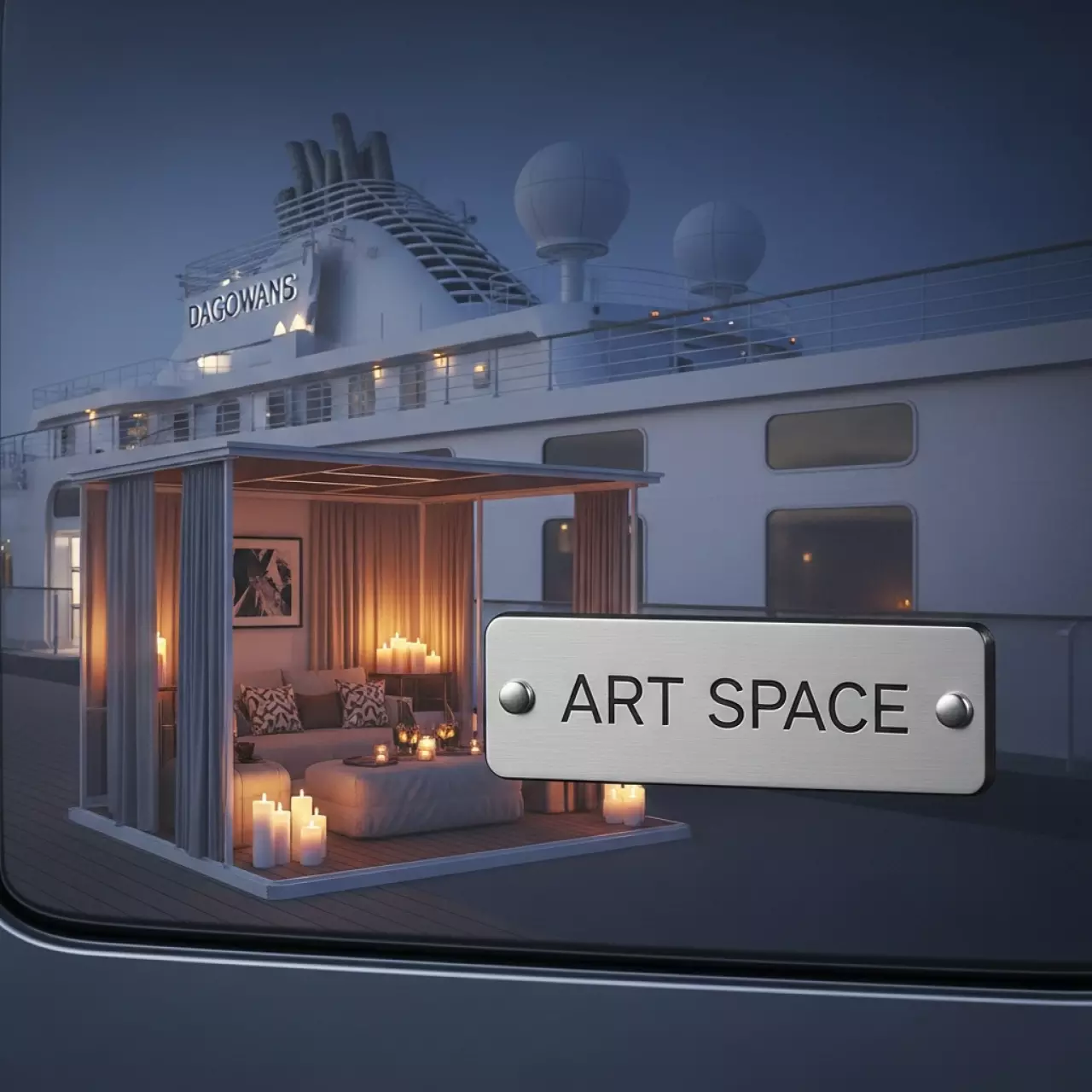 Аренда Оформление частного дома на Хэллоуин на теплоходе «Дагомыс» — ART SPACE