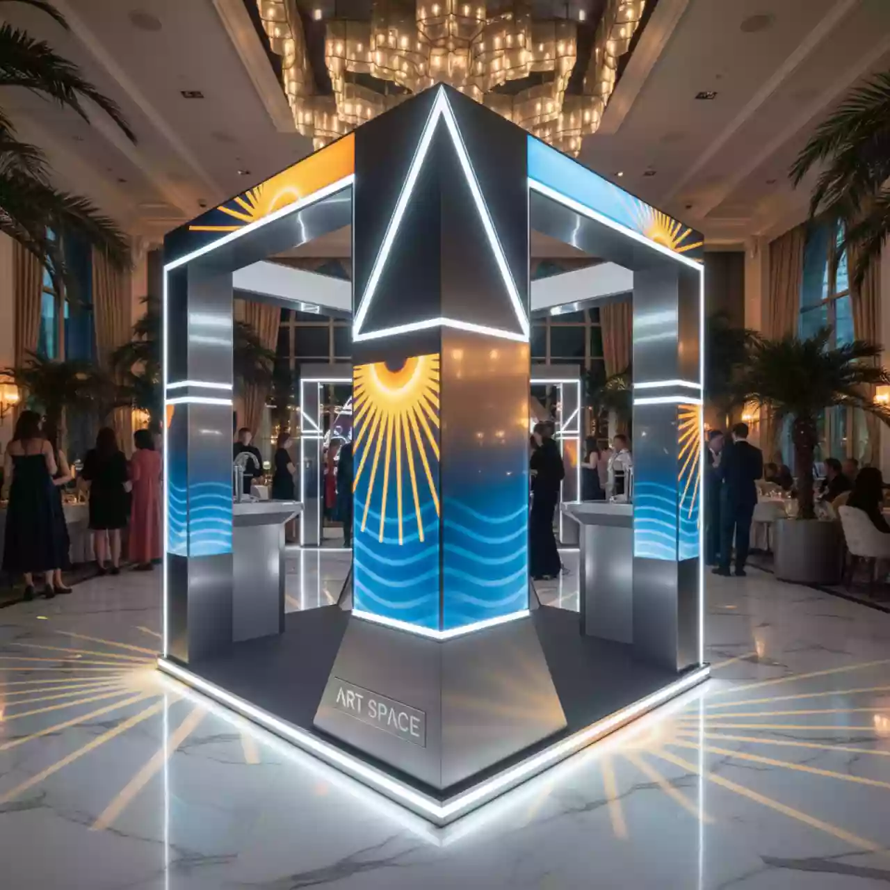 Аренда Оформления выставочного стенда в ресторане «Brunello» — ART SPACE