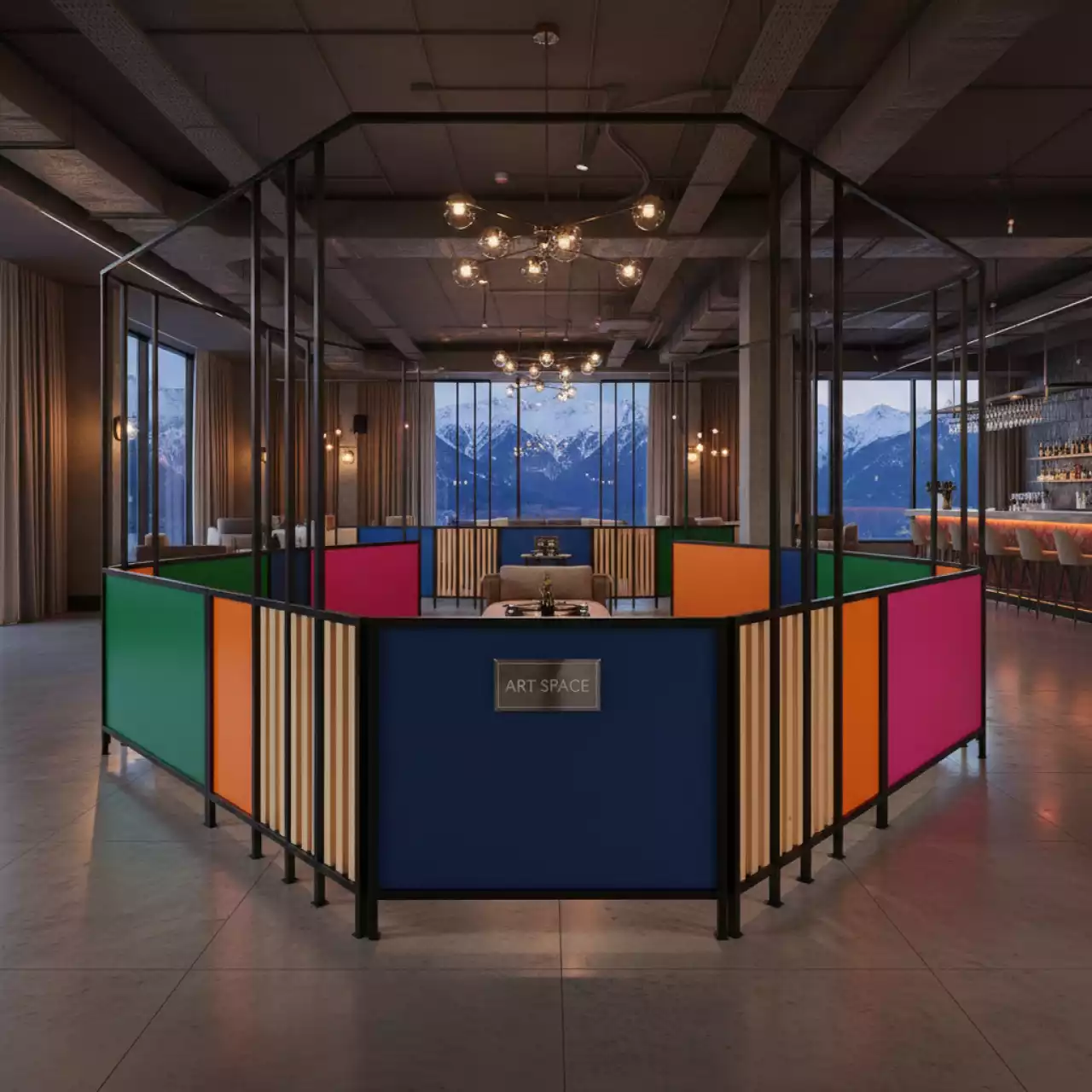 Аренда Ограждения для праздничных мероприятий ко Дню Москвы в Radisson Hotel Rosa Khutor — ART SPACE