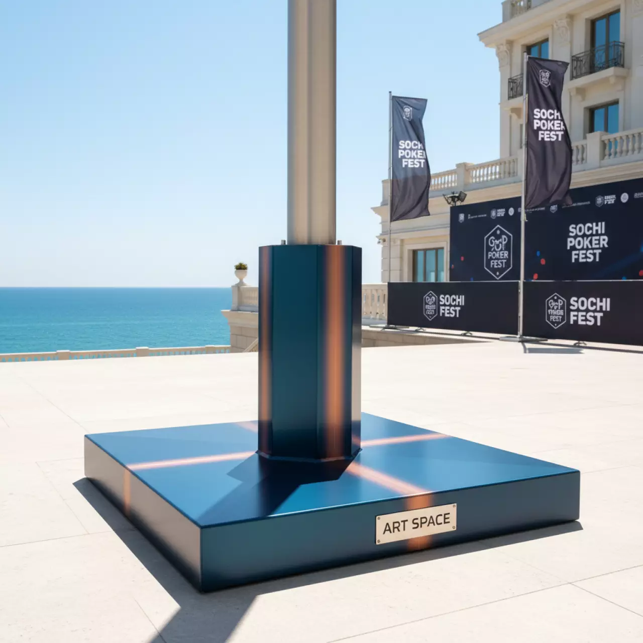 Аренда Основание с анкерами для уличных флагштоков 12 м в Гранд Отель Сочи — ART SPACE