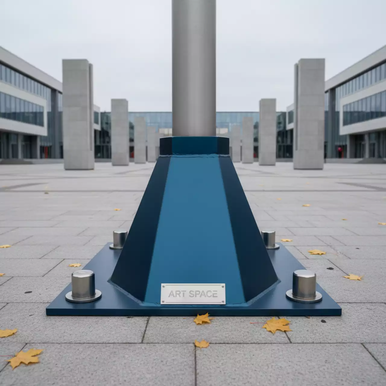 Аренда Основание с анкерами для уличных флагштоков 9 и 10 м на Медальной площади — ART SPACE