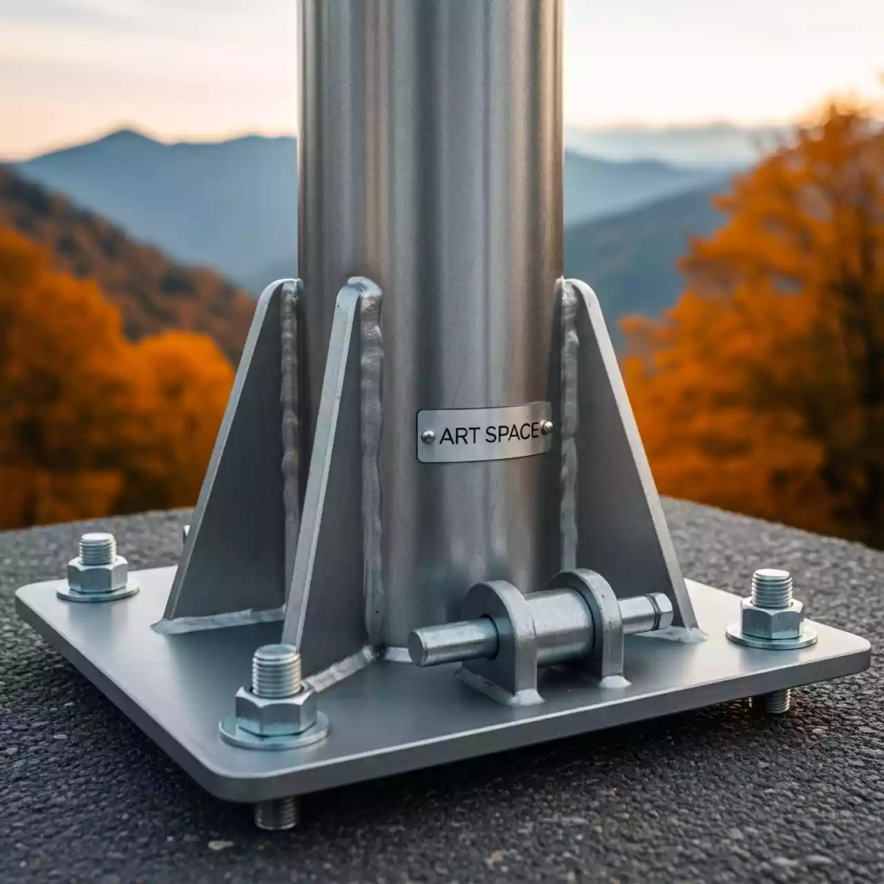 Аренда Основание с анкерами в сборе для уличных флагштоков 6 и 8 метров в Skypark Sochi — ART SPACE