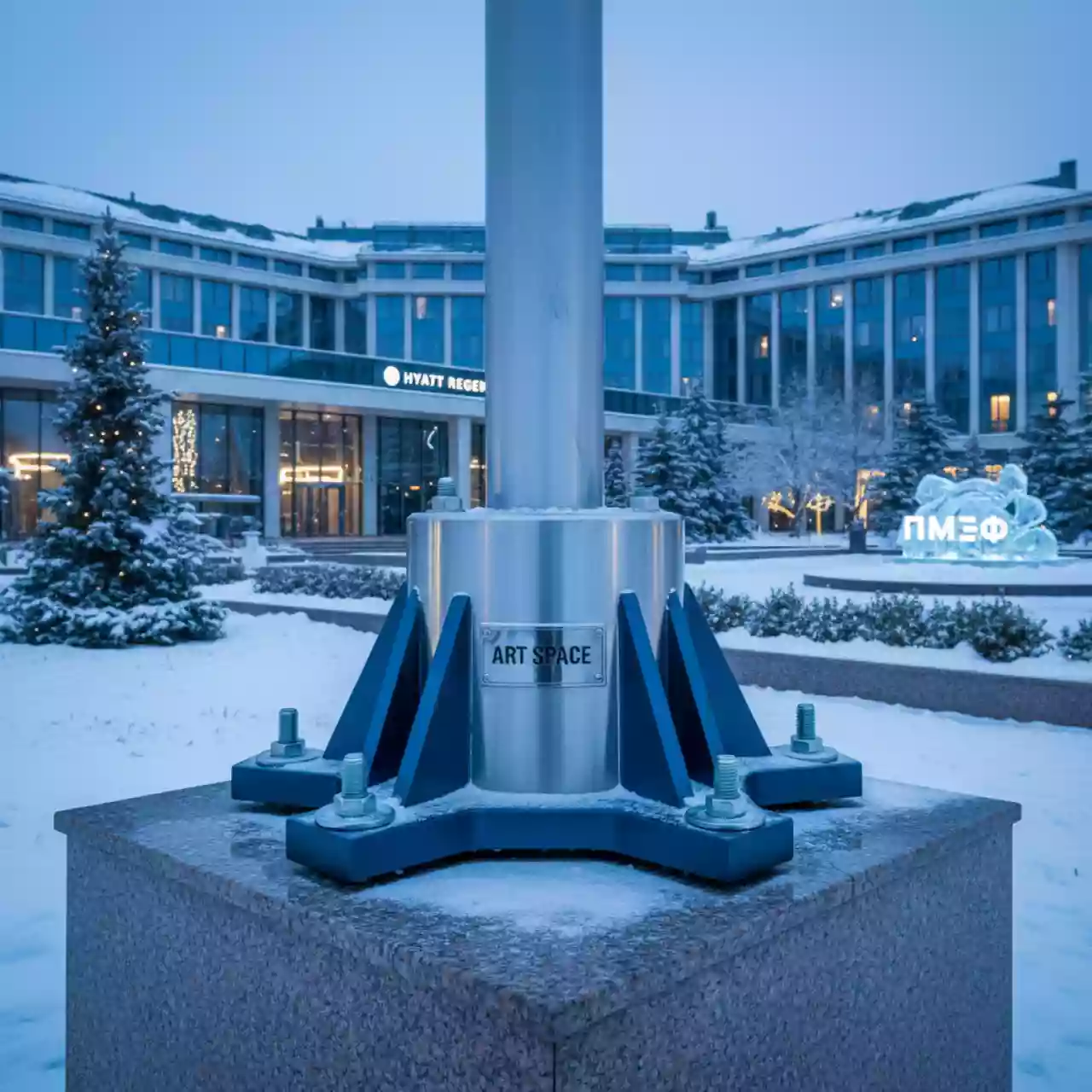 Аренда Основания с анкерами для уличных флагштоков 6 и 8 м в отеле Hyatt Regency Sochi — ART SPACE