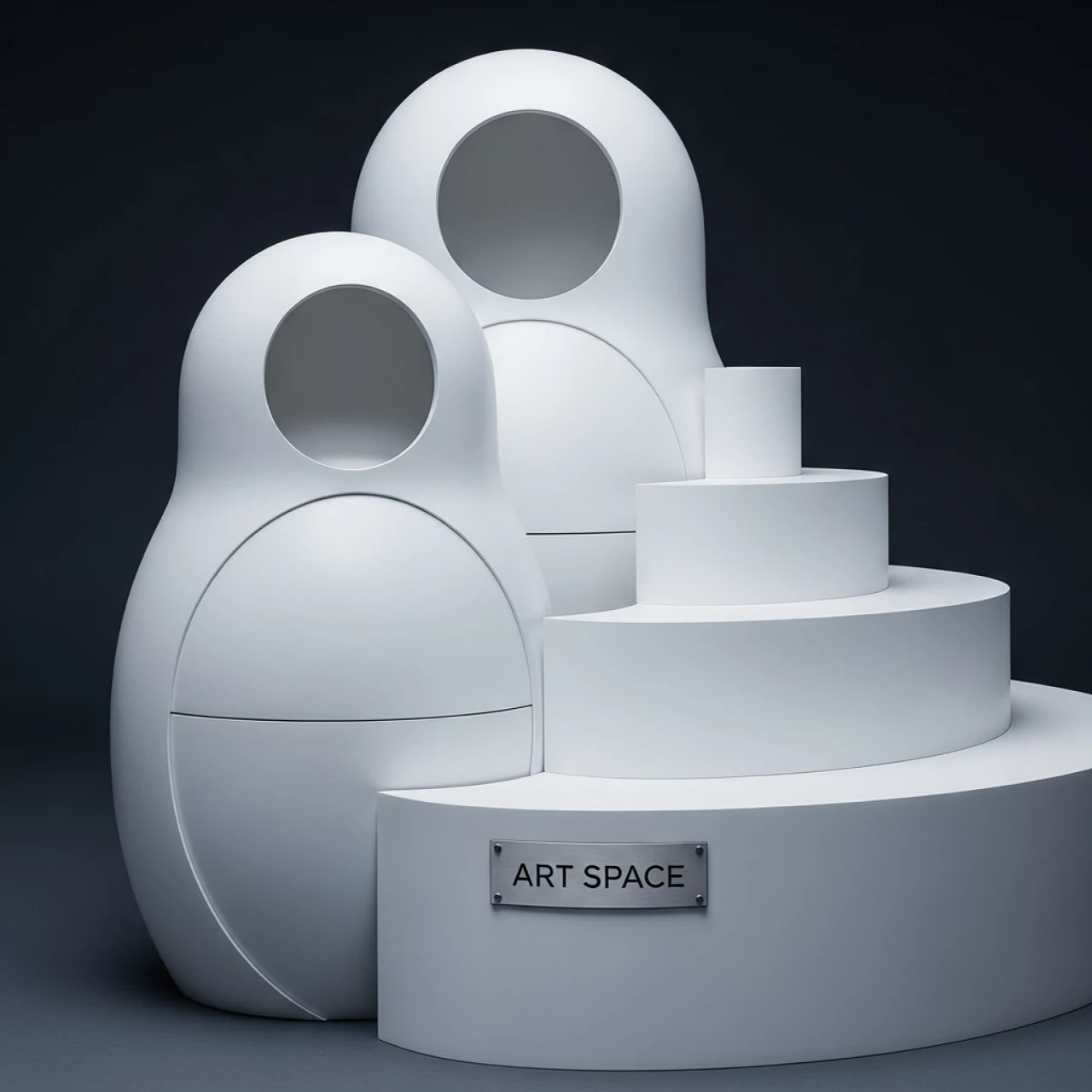 Аренда Пьедестал Матрешка с округлыми тумбами в отеле Hyatt Regency Sochi — ART SPACE