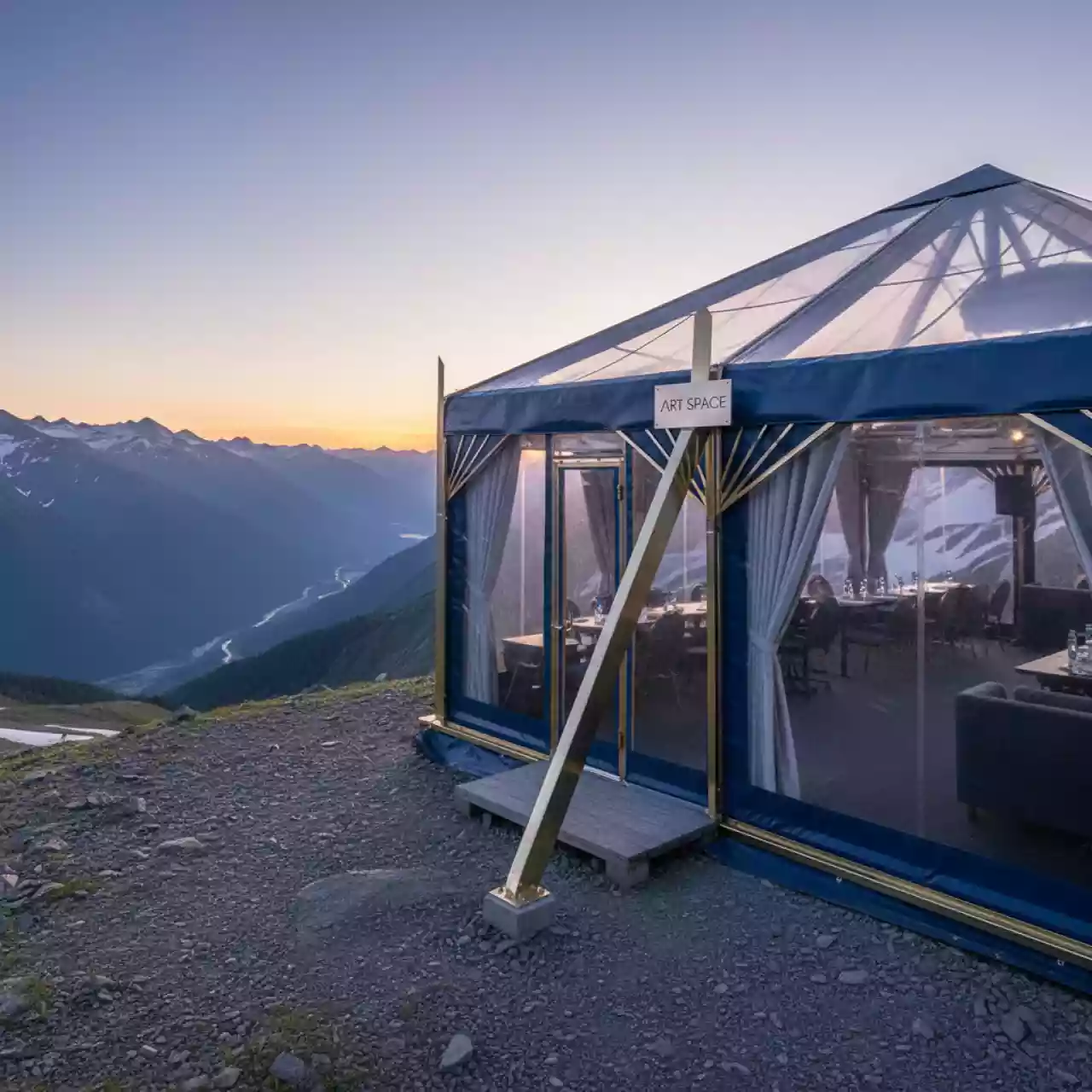 Аренда Палатка шатер Green Glade Rio на площадке Rosa Peak (2320м) — ART SPACE