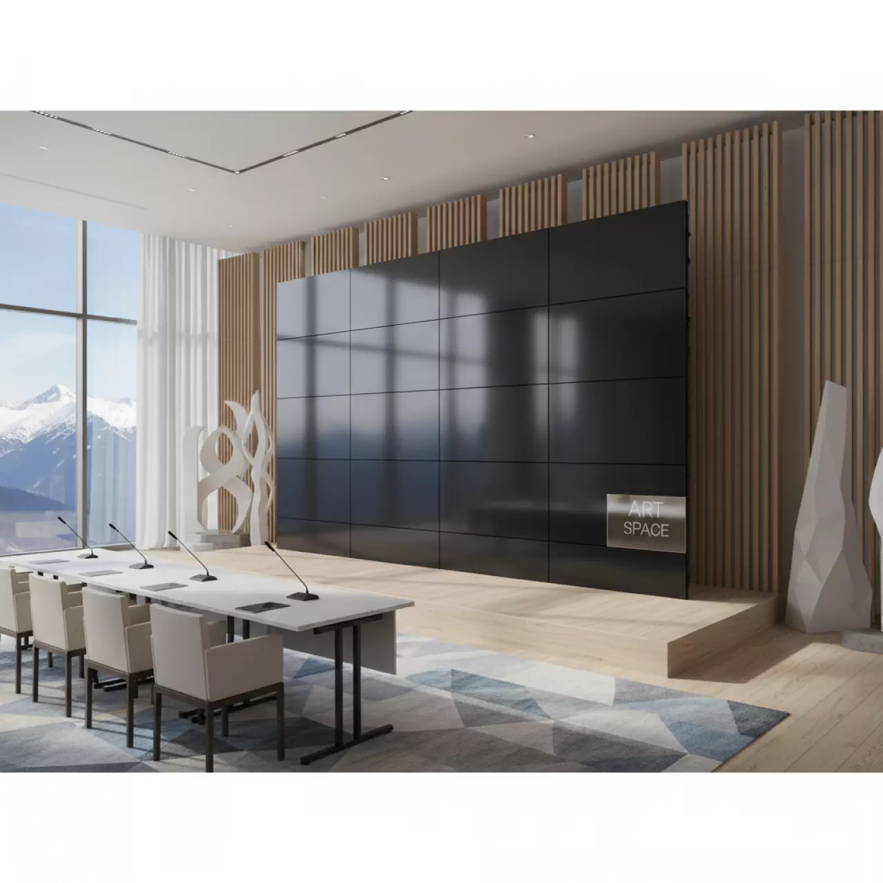 Аренда Панель для видеостен профессиональная CleverMic 46 DP 46 3.5 500 DisplayPort в МФК «Горный» — ART SPACE