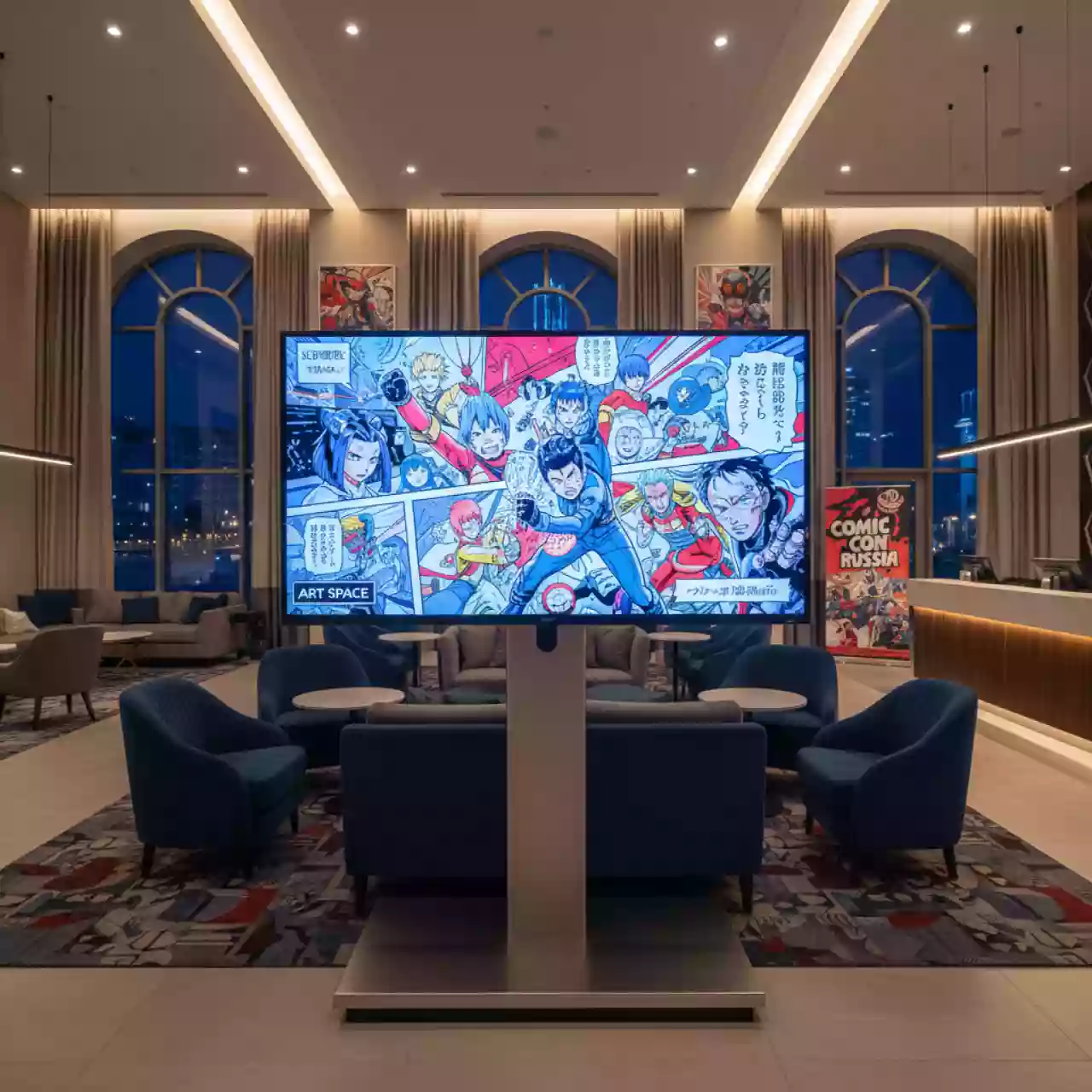 Аренда Панель Hikvision DS D 2055HR G 55 дюймов в Pullman Sochi Centre — ART SPACE