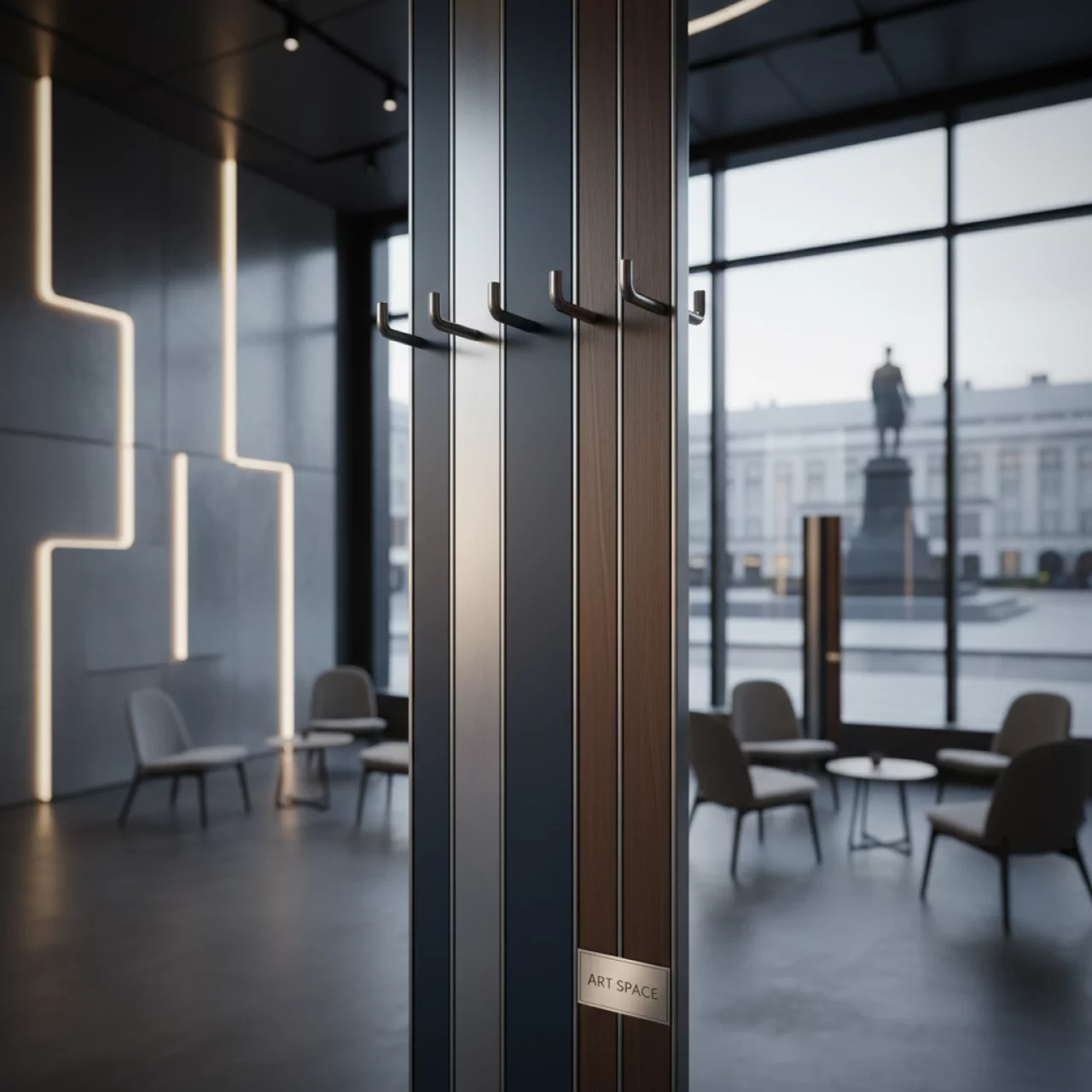 Аренда Панель вешалка Пирей на Медальной площади — ART SPACE