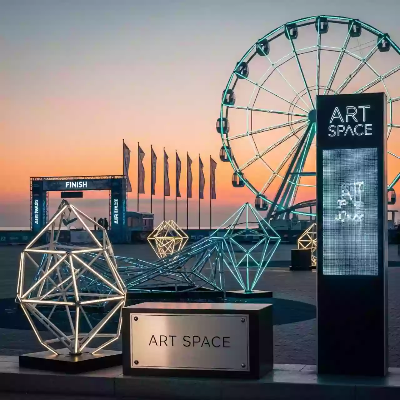 Аренда Парк аттракционов новогодний на Имеретинской набережной — ART SPACE