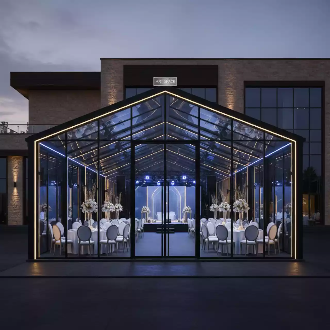 Аренда Павильон 20х10 для конференции в ресторане «Brunello» — ART SPACE