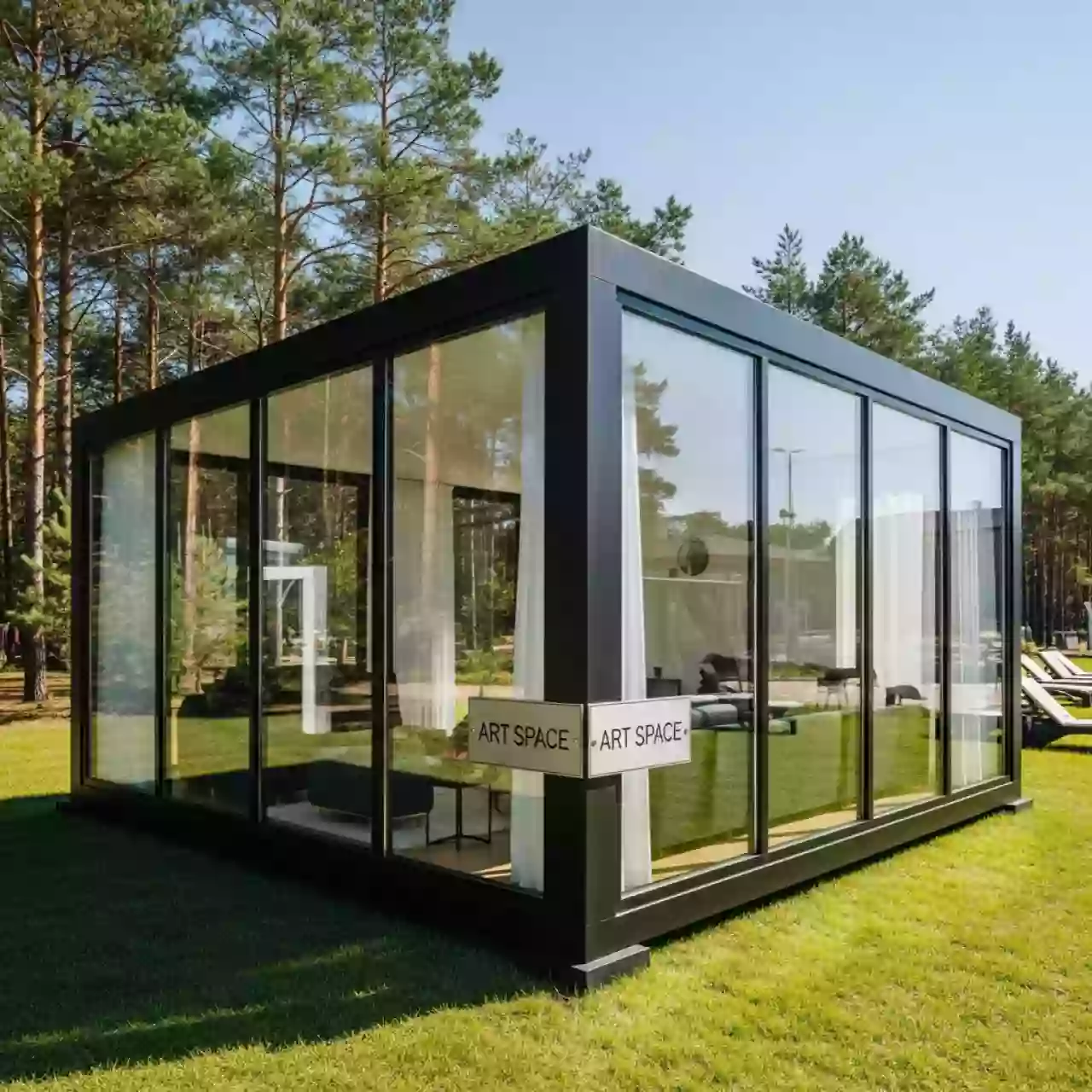 Аренда Павильон черный 10х15 м остекленный в санатории «Русь» — ART SPACE