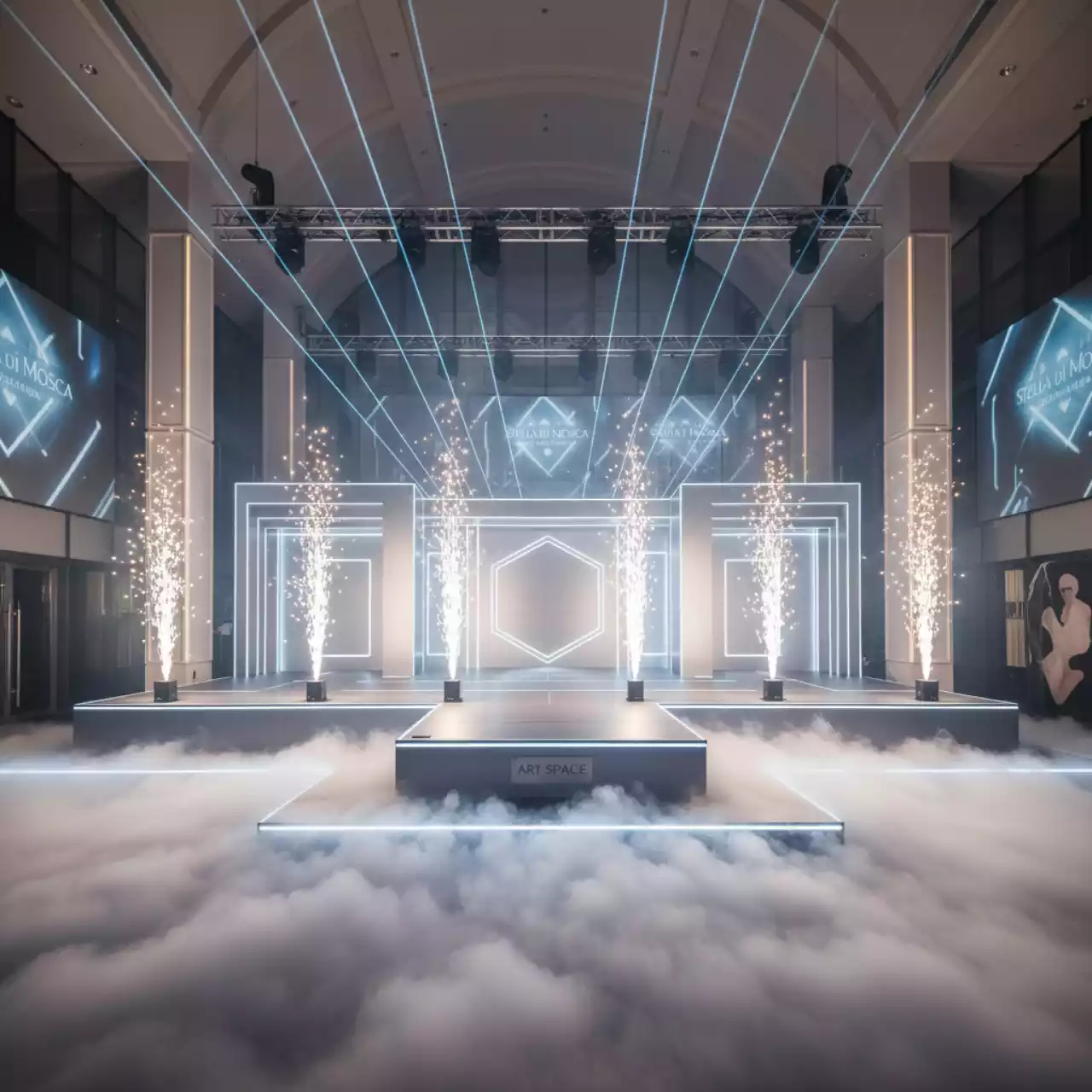 Аренда Пиротехника и спецэффекты для мероприятий в Stella di Mosca — ART SPACE