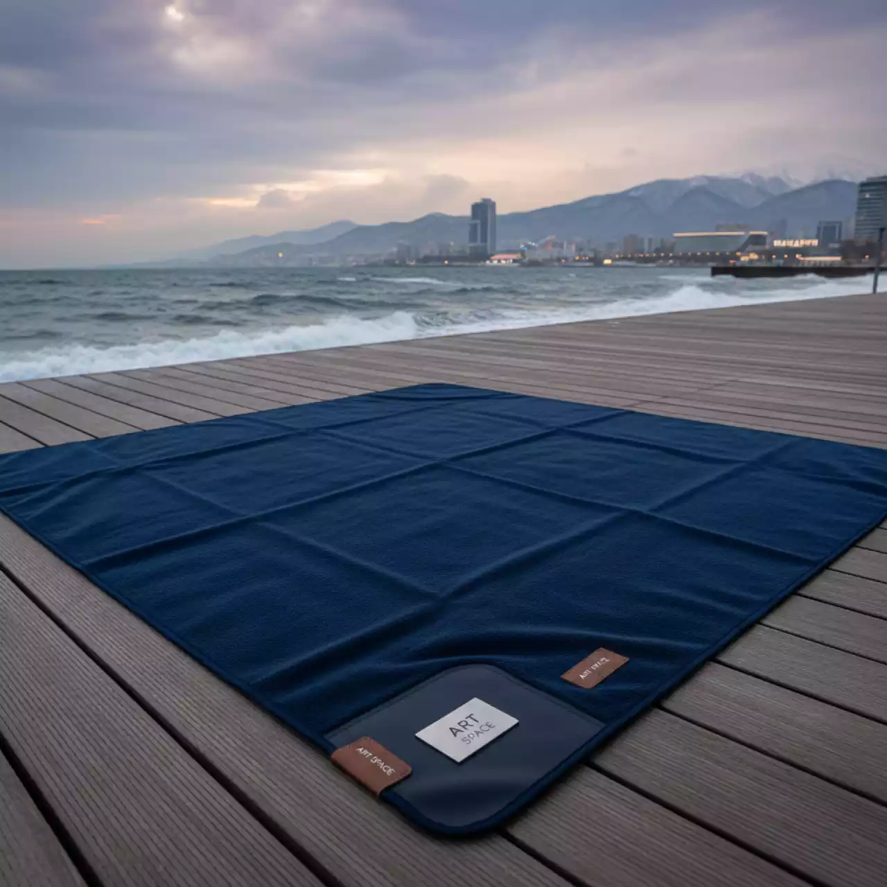 Аренда Плед для пикника Comfy синий на пляже «Мандарин» — ART SPACE