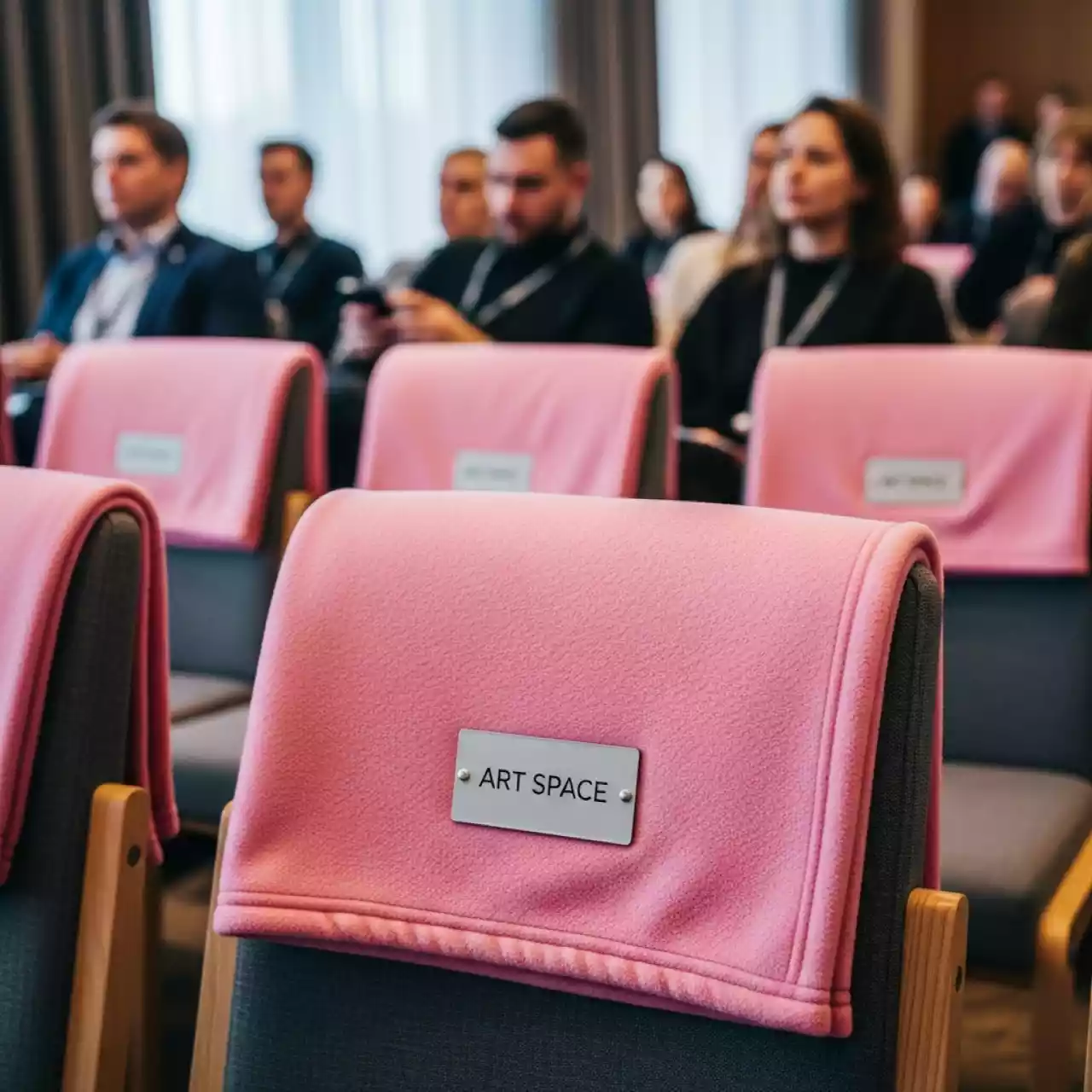 Аренда Плед флисовый розовый текстильный 130х170 см в Radisson Blu Resort & Congress Centre — ART SPACE