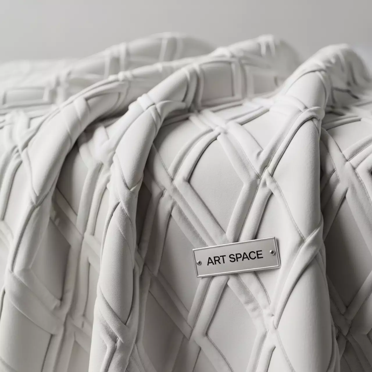 Аренда Плед Pleat молочно белый в Гранд Отель Поляна — ART SPACE