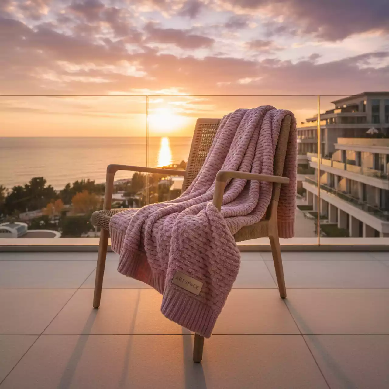 Аренда Плед розовый в Гранд Отель Сочи — ART SPACE